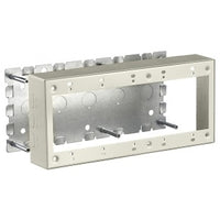 Hubbell HBL57485IVA 5-Gang Metal Raceway Box, Standard Depth, Ivory