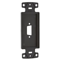 Hubbell ISFB15BK Decorator Wallplate 15-Pin Frame, Black