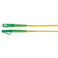 Hubbell SFHRCLCSCAS3SM Fiber Optic Patch Cord, Riser, Single Mode, Simplex LC to SC/APC, 3m