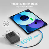 Gitryin Retractable Travel Adapter 5-in-1 Charger