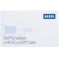 HID 6013HGGAAN SIO Enabled UHF/ iCLASS 32K (16K/2 16K1) Smart Card, Glossy Front and Back, Matching UHF and iCLASS Laser