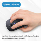 Mouse, Rechargeable, Led, Silent, Ultra-Thin Design (Bluetooth 5.2 And 2.4Ghz Us