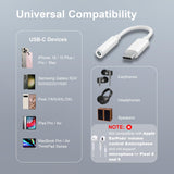 Pack Usb C To 3.5Mm Headphone Jack Adapter, Usb C To Aux Audio Dongle Cable Cord