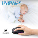 Mouse, Rechargeable, Led, Silent, Ultra-Thin Design (Bluetooth 5.2 And 2.4Ghz Us