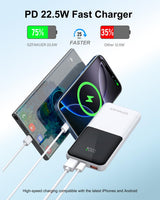 Charger,Slim 10000Mah Power Bank,22.5W Usb-C Fast Charging Battery Pack Iphone 1
