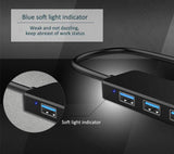 Hub, 4-Port USB Hub USB Splitter USB Expander for Laptop, Xbox, Flash