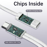 To 3.5Mm Headphone And Charger Adapter, 2-In-1 Usb Type C To Aux Jack Dongle Cab
