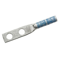 Hubbell HGBL10DB Grounding and Bonding, Lug, #1/0 AWG, Double Hole, 3/8" ID Spaced 1", 10-Pack