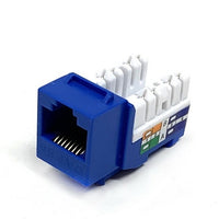 Dynacom 10605K-BL KwikJack CAT5E HD Data Keystone Jack, Blue