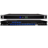 LEA Professional CONNECT 168D 19" 8-Channel Amplifier with Dante Inputs, 160W per Channel