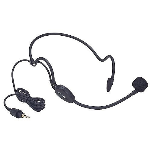 TOA WH-4000H Headset Condenser Microphone with Adjustable Band, Black