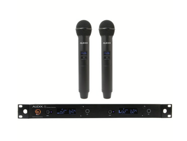 Audix AP42 Performance Series Dual-Channel Wireless System with Two H60/OM2 Handheld Transmitters (522 to 554 MHz)