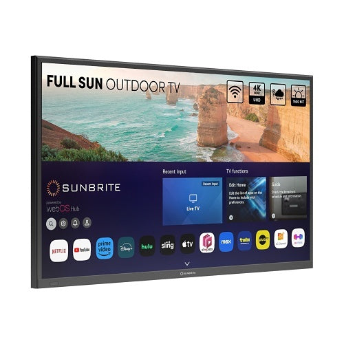 SunBrite SB-FS-49-BL 49" Solis 4K Full-Sun Outdoor Smart TV