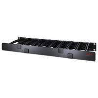 APC AR8612 NetShelter Cable Management, Horizontal Cable Manager, 1U, Single Side with Cover, Black