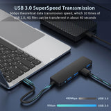 Hub, 4-Port USB Hub USB Splitter USB Expander for Laptop, Xbox, Flash
