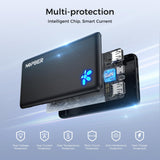10000Mah Ultra Slim Power Bank Lightweight Pocket-Sized Design 15W Outpu