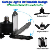 Light, 80W 8000 Lumen Ceiling Lights With 3 Adjustable Panels, 6500K Daylight Li