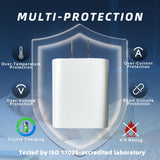 Usb-C Charger Block With Extra Usb-A Port (White, 1Pcs), Type C Power Adapter Fo