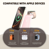 For Iphone Charger Stand: 3 In 1 Wireless Charger For Apple Iphone 17 16E 16 15