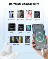 Usb C Charger Block, Igenjun Dual Usb-C Port Power Adapter - Phone Charger With