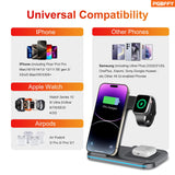 3 In 1 Charging Station Lphone Fast Foldable Charging Stand For Multiple Devices