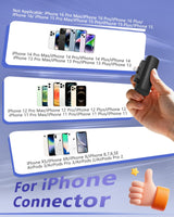 Mini Portable Charger Built-In Connector For Iphone 14/13 Series, 5000Mah Small