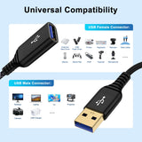3.0 Extension Cable 10FT — 5Gbps Fast Data Transfer Type-A Male to Female for Ke