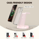 For Iphone Charger Stand: 3 In 1 Wireless Charger For Apple Iphone 17 16E 16 15