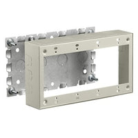 Hubbell HBL57484IVA HBL500/700/750 Series 4-Gang Standar Depth Box, Ivory