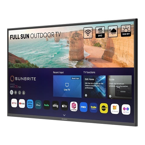 SunBrite SB-FS-65-BL 65" Solis 4K Full-Sun Outdoor Smart TV