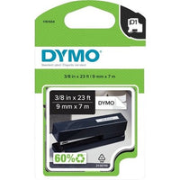 DYMO 1761554 LabelManager Series Labeling Tape, Standard D1 Cartridge, 3/8" 23', White/Black Print, 6-Pack - DYMO