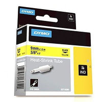 DYMO 18054 Heat Shrink Tube Labels, 3/8" x 5", Yellow - DYMO