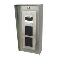 PEDESTAL PRO 818HOU-PRO-001-CRS-N 8x18 Nickel Finish Housing - 2N IP Verso 3 Flush/Surface