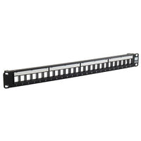 Hubbell HPJ24W 24-Port Patch Panel, Unloaded, 19x1.75", White