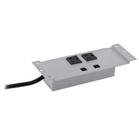 Hubbell WSBF22SV WRK Surface 2 Power Data Grommet Style Silver