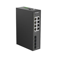 D-Link DIS-210G-12 12-Port Industrial Gigabit Smart Managed Switch with (4) SFP