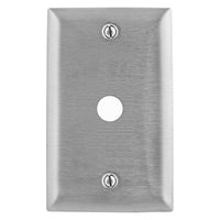 Hubbell SS11L 1-Gang 430 Stainless Steel Wall Plate