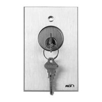 RCI 960 Tamper-Resistant Key Switch with LED, Momentary, Maintained, Brushed Anodized Aluminum