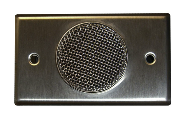 Audix GS1 Flush Mount Wall/Ceiling Fully Integrated Pre-Amp Microphone, Satin Nickel