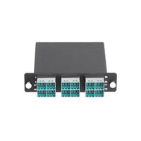 Hubbell OCSNM34 LGX Max Series SN Cassette, 72 Port, 36 Duplex SN to 6 MTP, OM3/OM4, Aqua