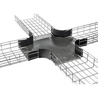 Hubbell HBTI0408 Wire Basket, Preform Radius Internal, 4"H x 18"W, Pre-Galvanized