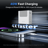 Gitryin Retractable 40W Charger - Lightning Cable