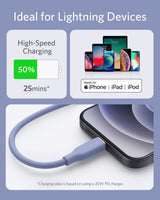 Anker <b>641</b> USB-C to Lightning Cable (Flow, 3 ft Silicone)
