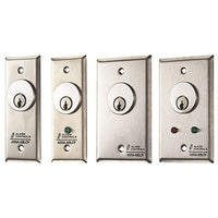 Alarm Controls by ASSA ABLOY MCK-5-4 Alarm Controls MCK-5-4 MCK Series Mortise Cylinder Key Switch Station, DPDT Alternate, Single Gang, Green LED