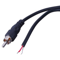 Beale Street AC112 Audio Patch Cable RCA Male Plug to Stripped Tinned End