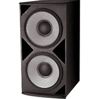 JBL Professional ASB6128-WH 18" Dual Subwoofer with Super Vented Gap Low Frequency Drivers, White
