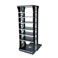 Middle Atlantic ASR-42-HD Middle Atlantic ASR42HD Slide-Out and Rotating 6-Shelf System with Thermal Ventilation, 42" Height