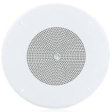 AtlasIED DD87W-HC 8" In-Ceiling Coaxial Speaker with 70.7V 8W Transformer, Baffle, and Hyfidrophobic Treatment Coating