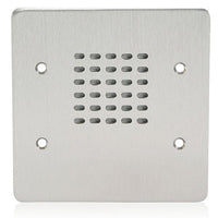 AtlasIED VPCS-2G-2 Intercom Stations Vandal Proof with Cone Loudspeaker and 25V Transformer, Stainless Steel