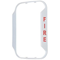 System Sensor BZGW-F L-Series "FIRE" Bezel for Wall-Mount Horn Strobe, Works with CHRL, CHSRL, HRL, P2RL, SRL Models, White